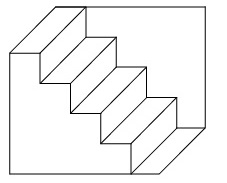 Schröder staircase illusion in perceptual psychology